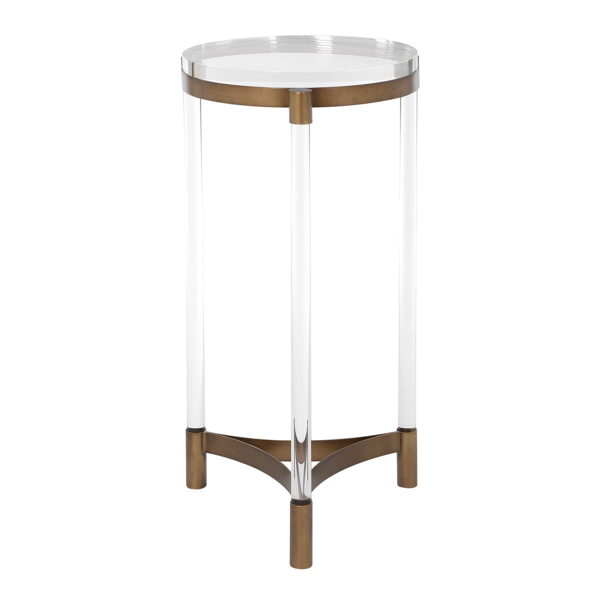 Uttermost Pereira Round Acrylic Accent Table