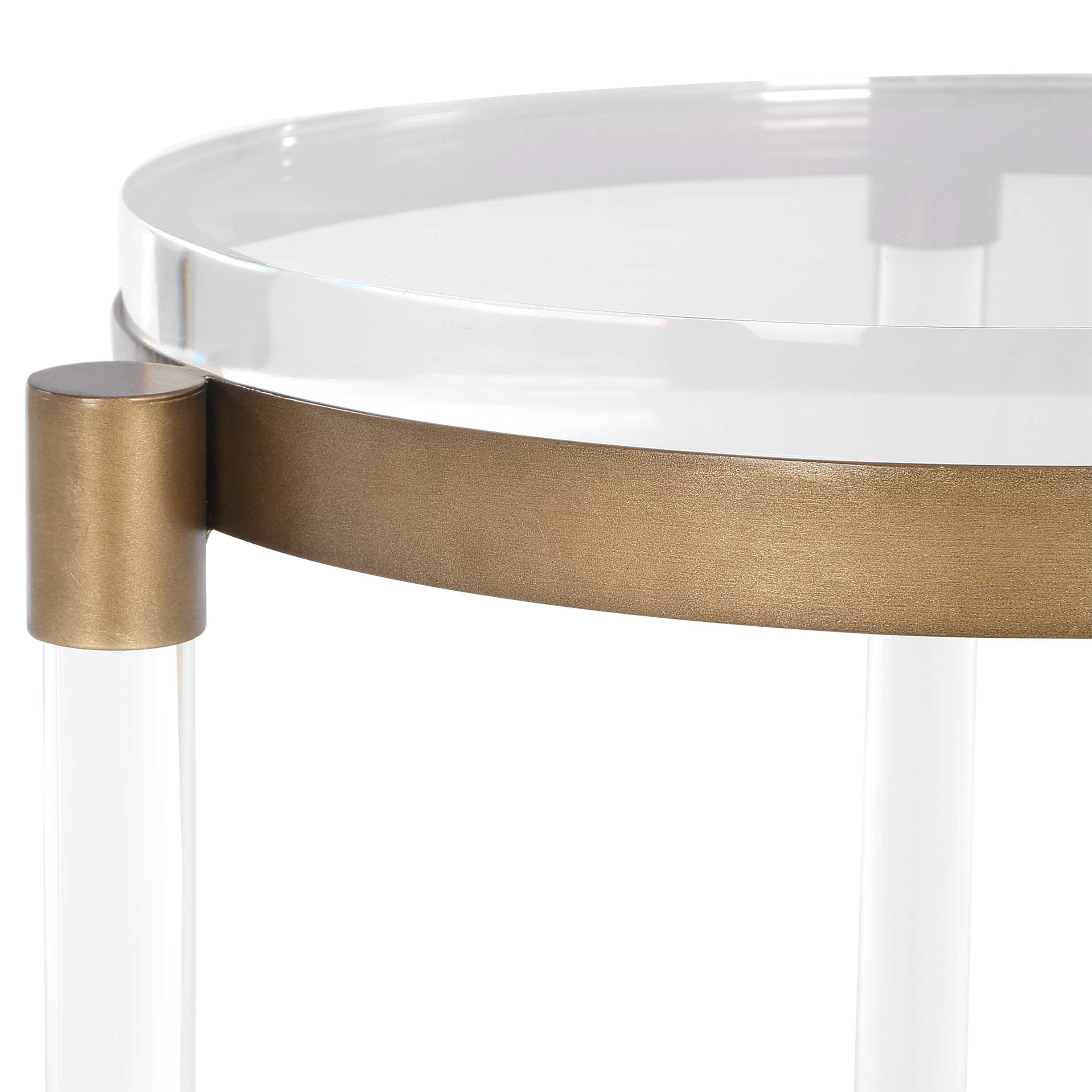 Uttermost Pereira Round Acrylic Accent Table