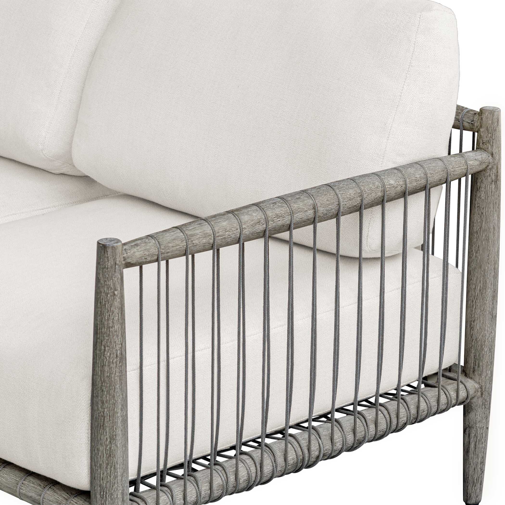 Uttermost Borneo Oyster White Outdoor Sofa