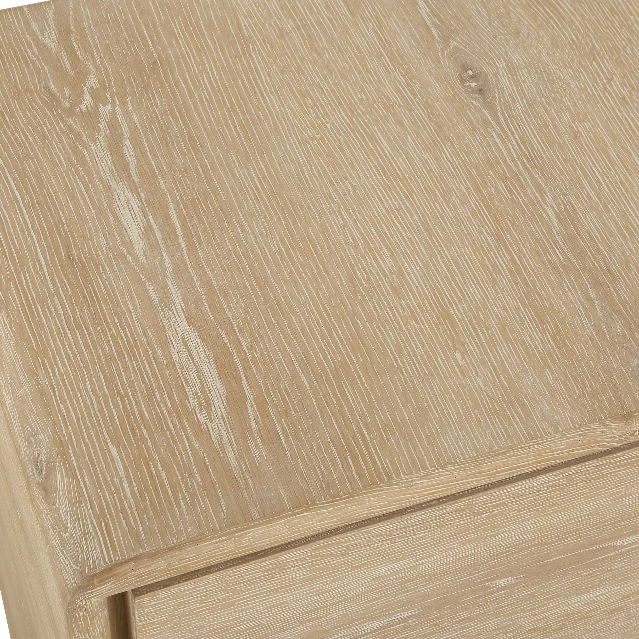 Uttermost Evanston 4 Door Natural Oak Cabinet