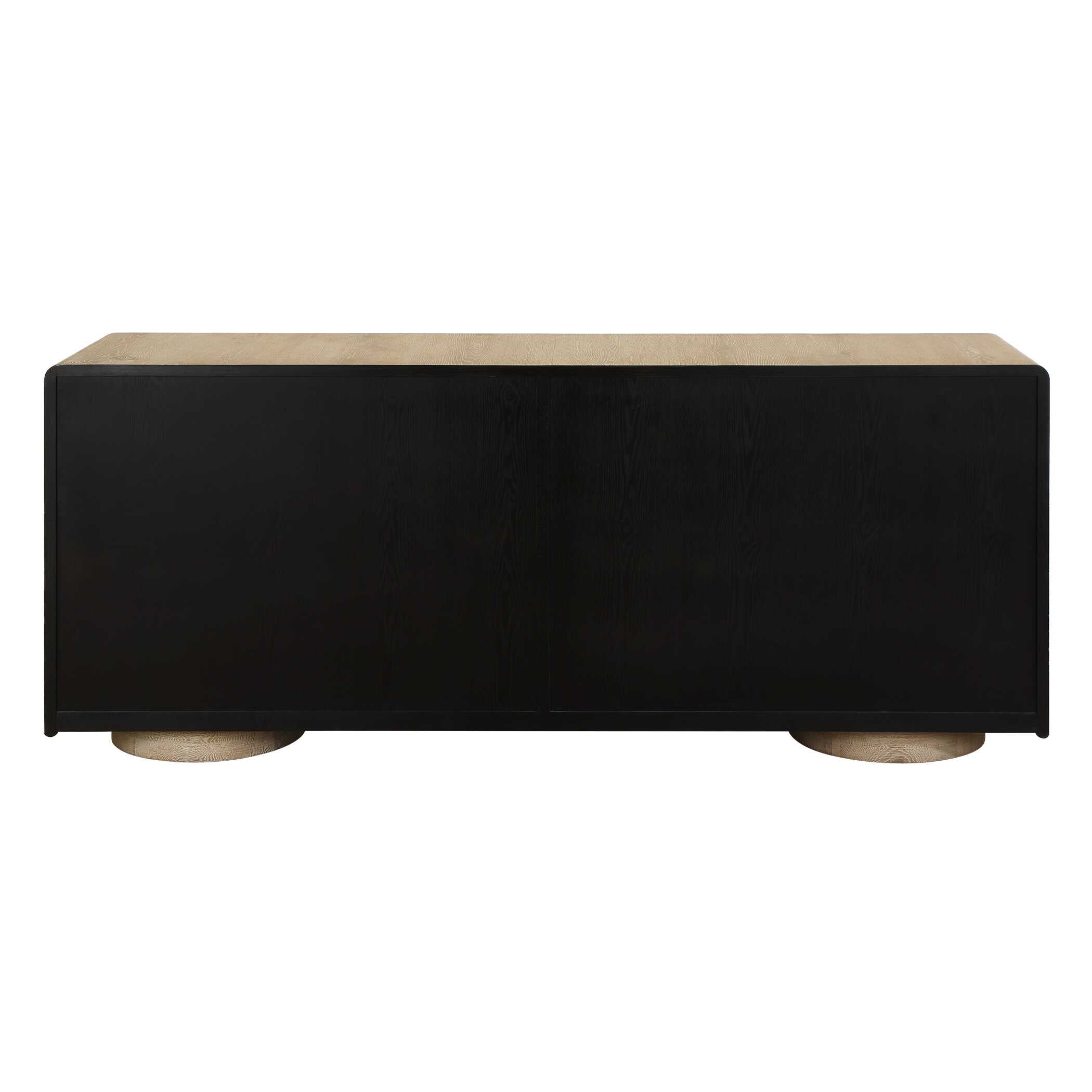 Uttermost Evanston 4 Door Natural Oak Cabinet