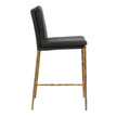 Uttermost Ascend Charcoal Counter Stool