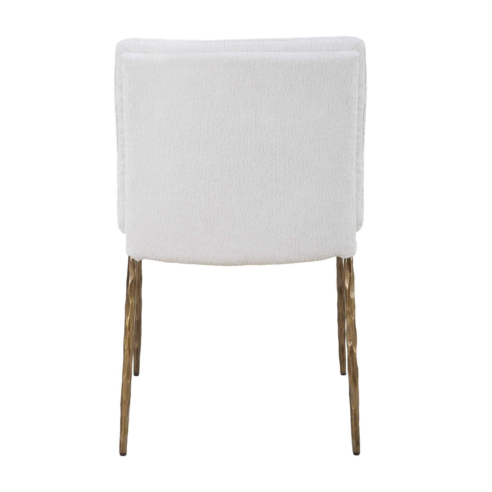 Uttermost Ascend Textured White Dining Chair