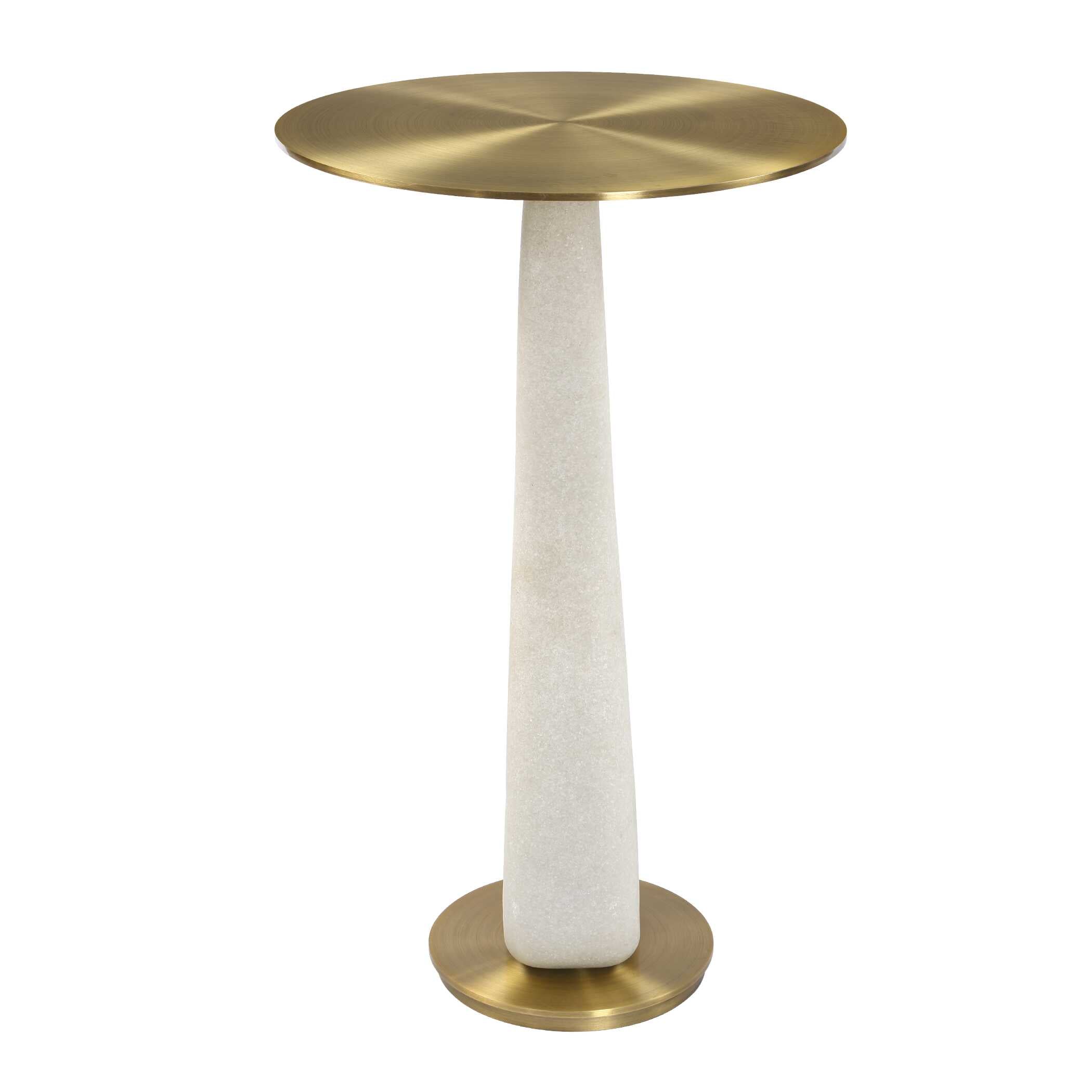 Uttermost Sonia Modern Brass Accent Table