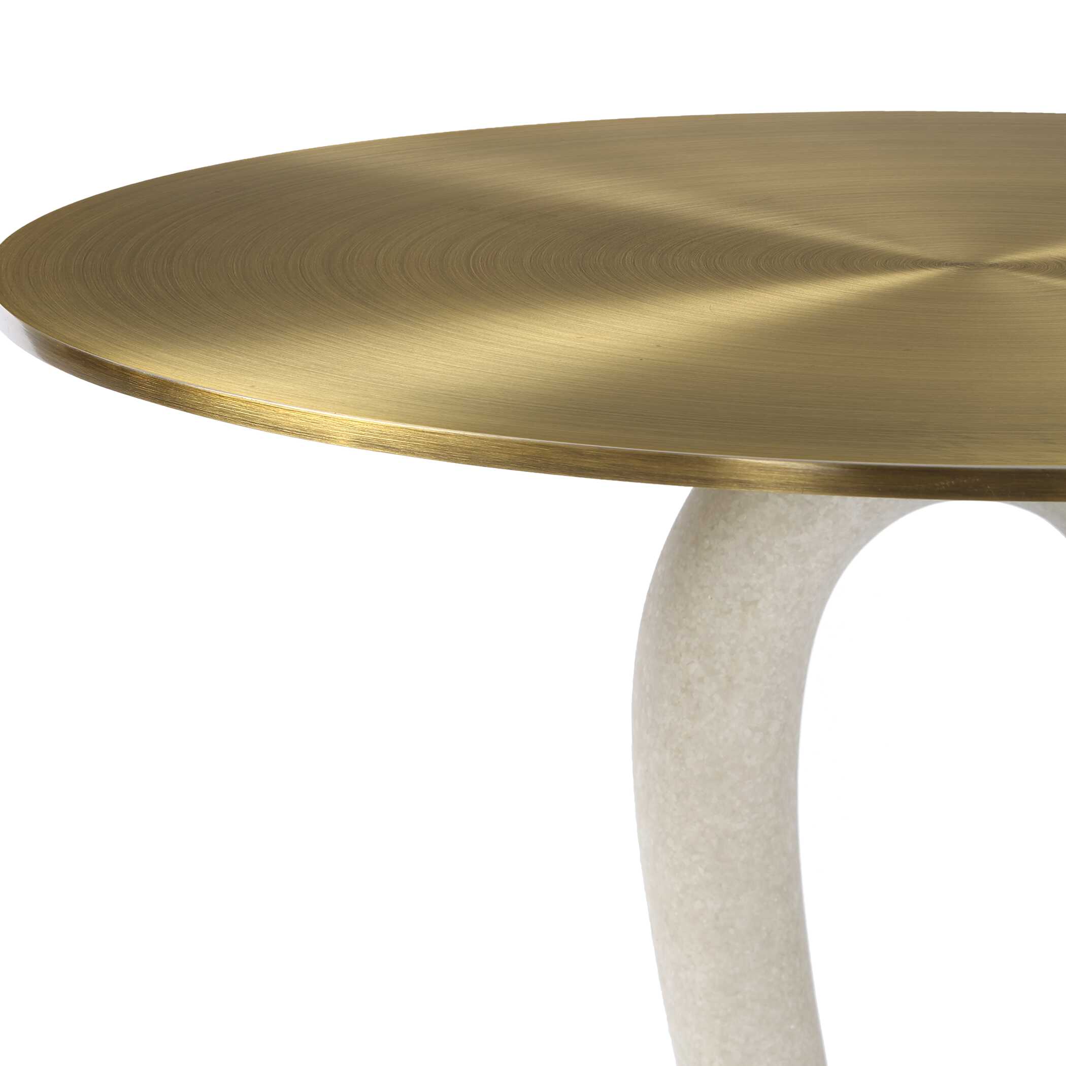 Uttermost Sonia Modern Brass Accent Table