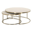 Uttermost Aragon White Nesting Coffee Tables - Set of 2