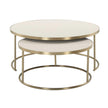 Uttermost Aragon White Nesting Coffee Tables - Set of 2
