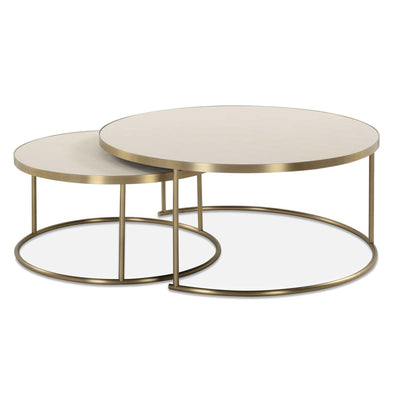 Uttermost Aragon White Nesting Coffee Tables - Set of 2