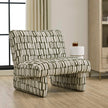 Uttermost Willa Green White Accent Chair