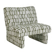 Uttermost Willa Green White Accent Chair