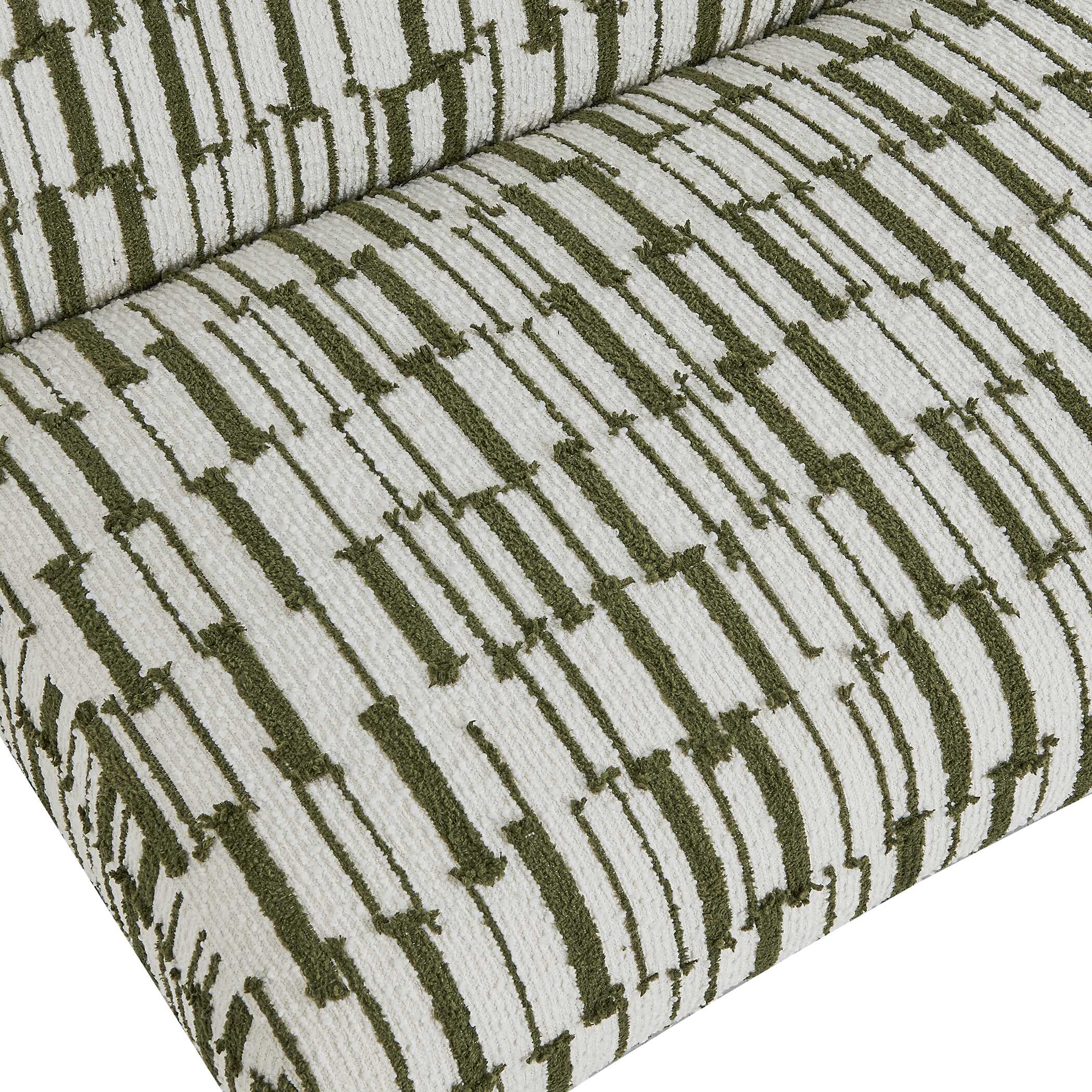 Uttermost Willa Green White Accent Chair