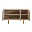 Uttermost Maeva 3 Door Light Wood Cabinet
