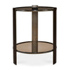 Uttermost Hanson Bronze & Dark Glass Side Table