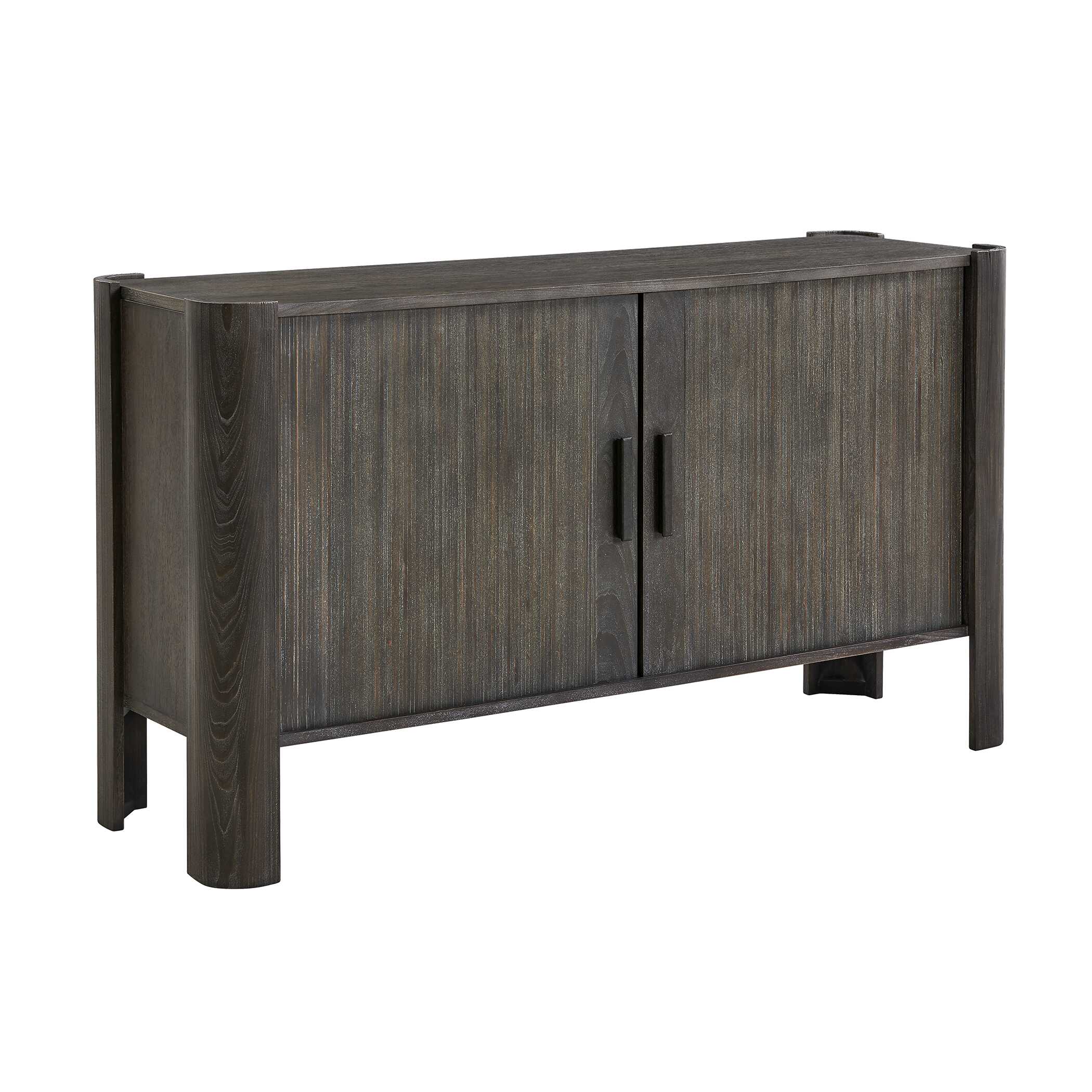 Uttermost Drury 2 Door Dark Gray Cabinet
