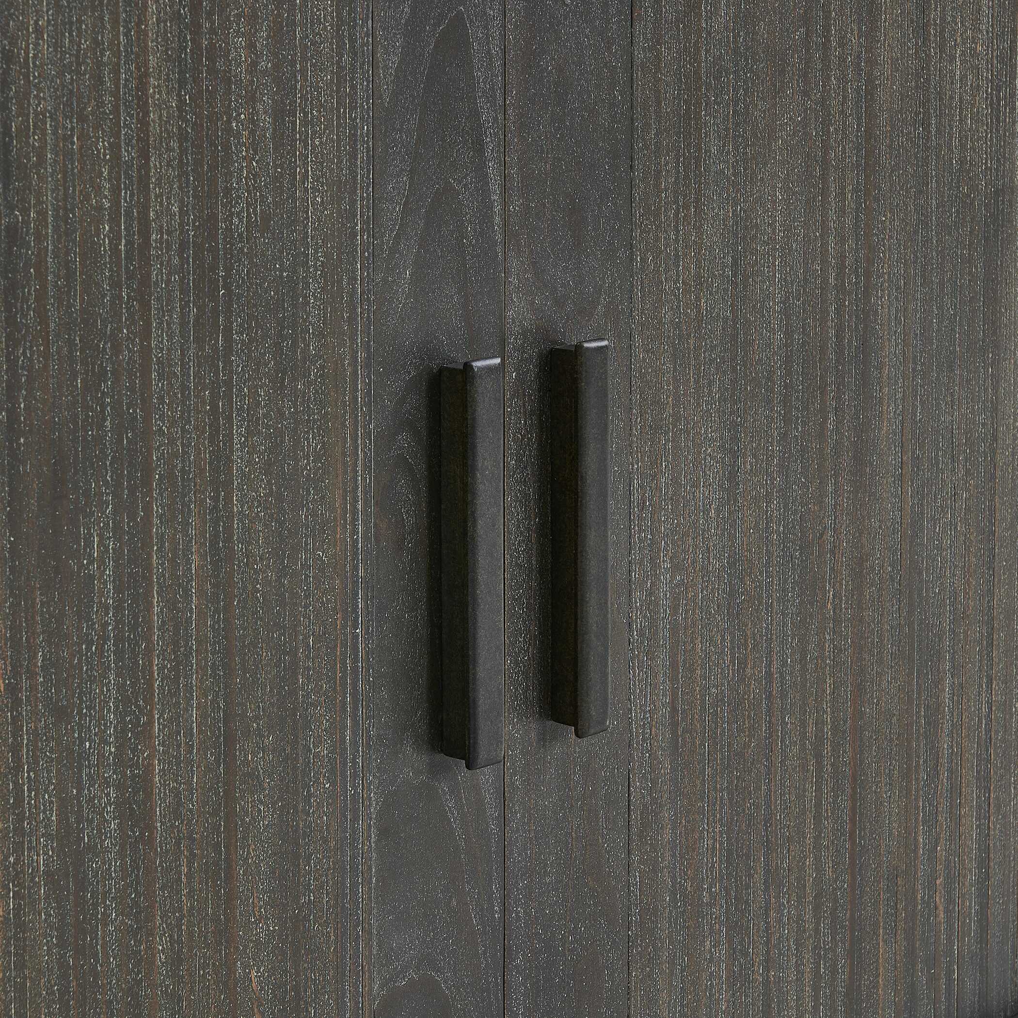 Uttermost Drury 2 Door Dark Gray Cabinet