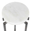 Uttermost Tobias White Marble Slab Drink Table