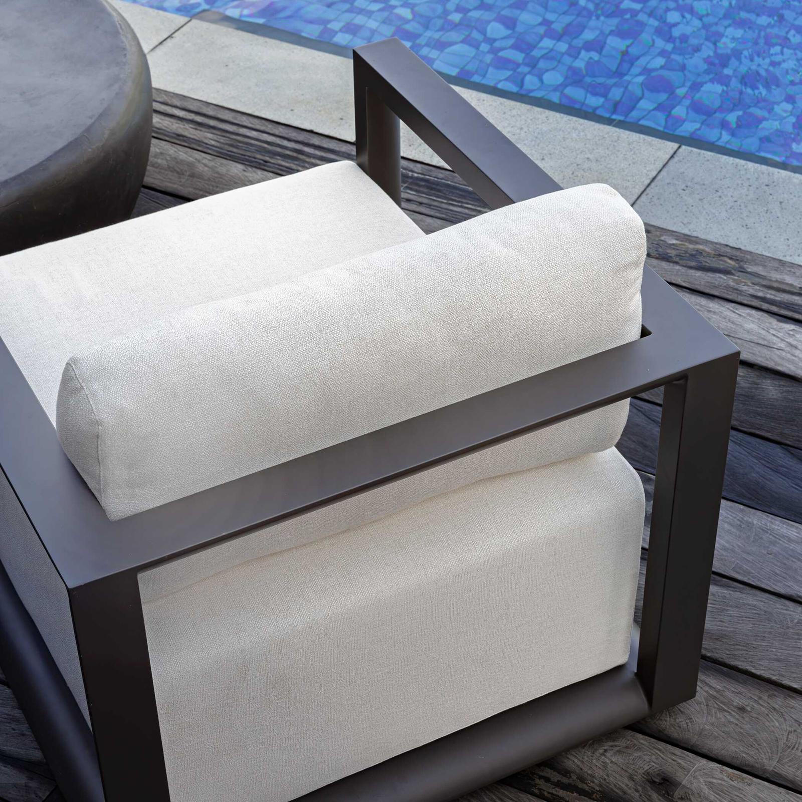 Uttermost Remsen Black/Oyster Outdoor Lounge Chair
