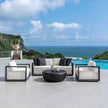 Uttermost Remsen Black/Oyster Outdoor Lounge Chair