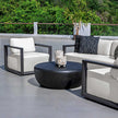 Uttermost Remsen Black/Oyster Outdoor Lounge Chair