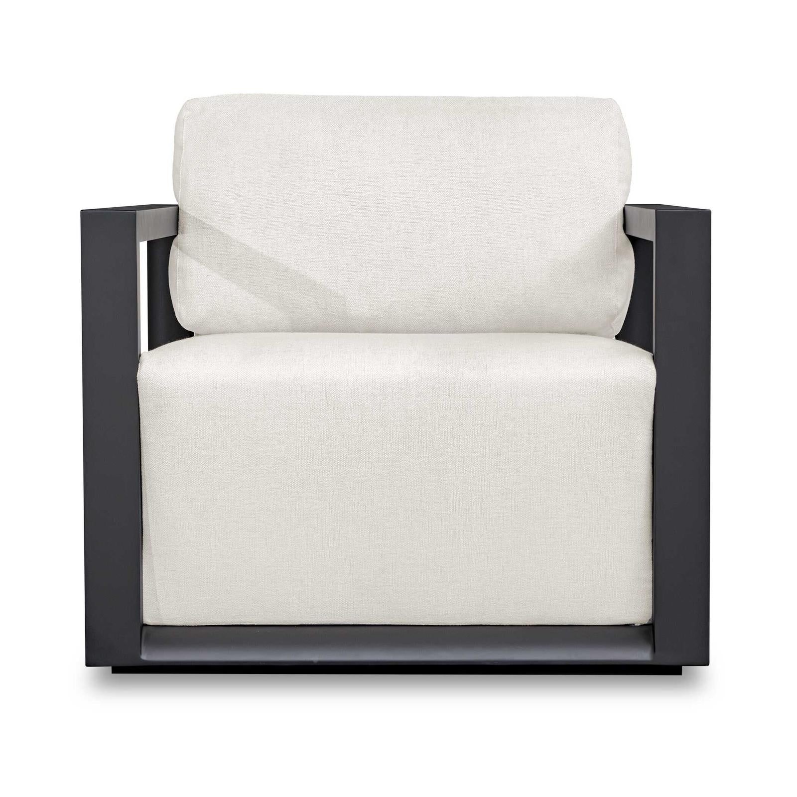 Uttermost Remsen Black/Oyster Outdoor Lounge Chair