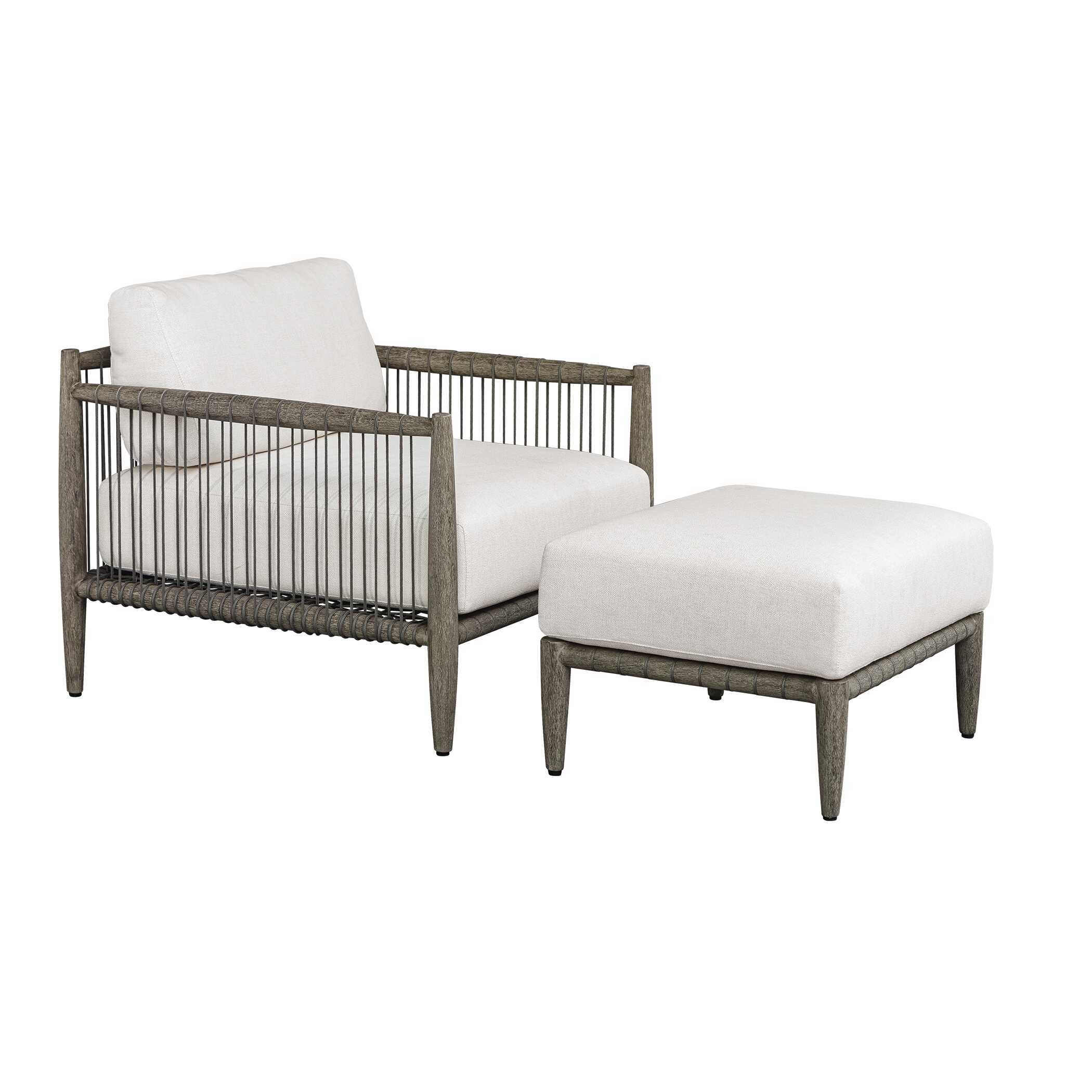 Uttermost Borneo Outdoor Ottoman