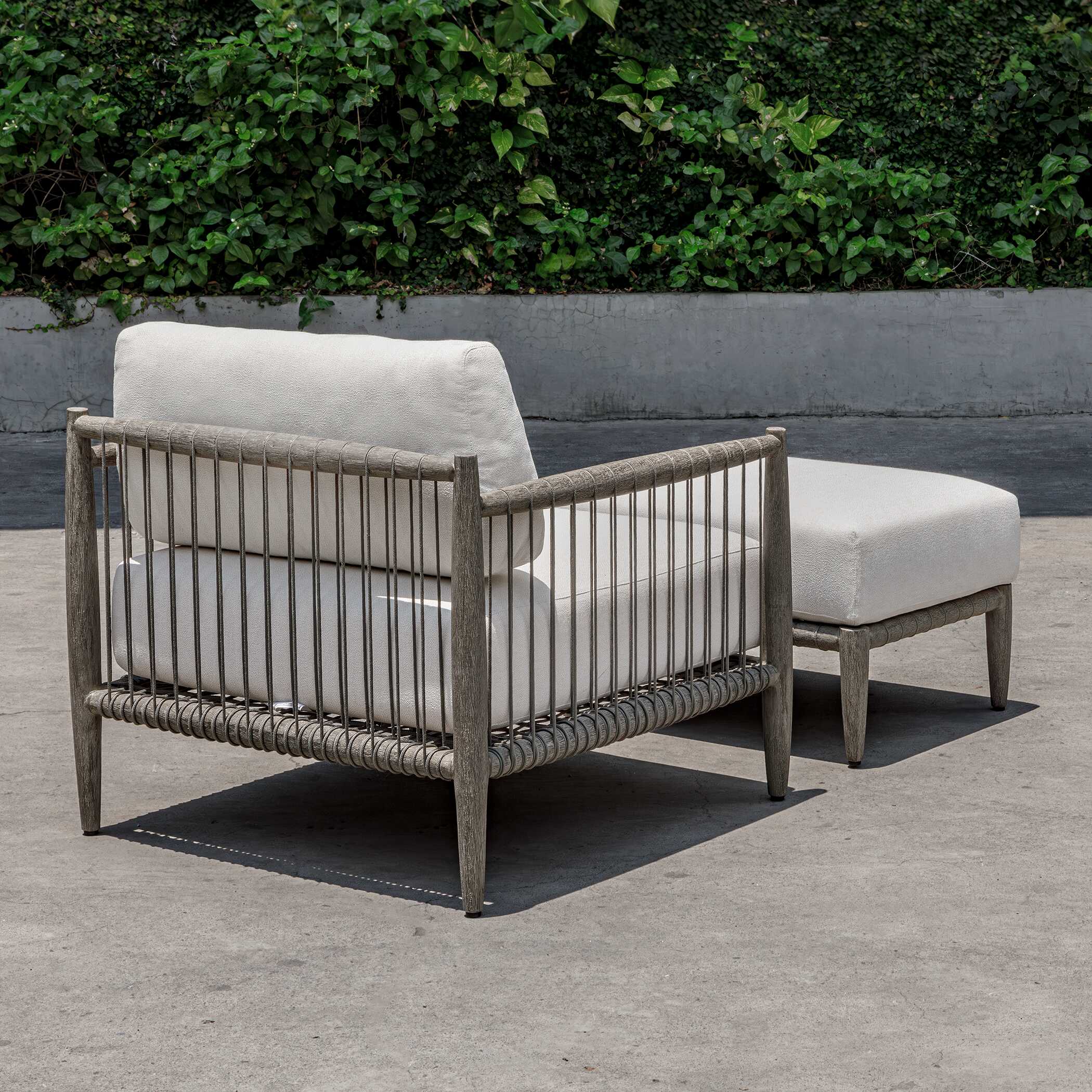 Uttermost Borneo Outdoor Ottoman