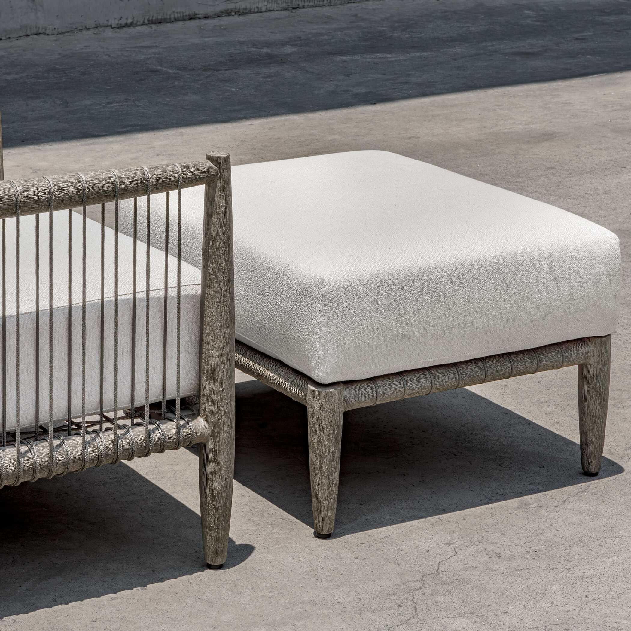 Uttermost Borneo Outdoor Ottoman