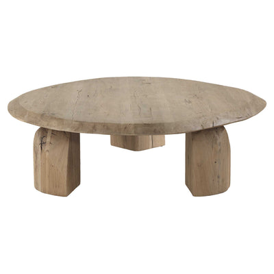 Uttermost Tiernan Reclaimed Oak Round Coffee Table