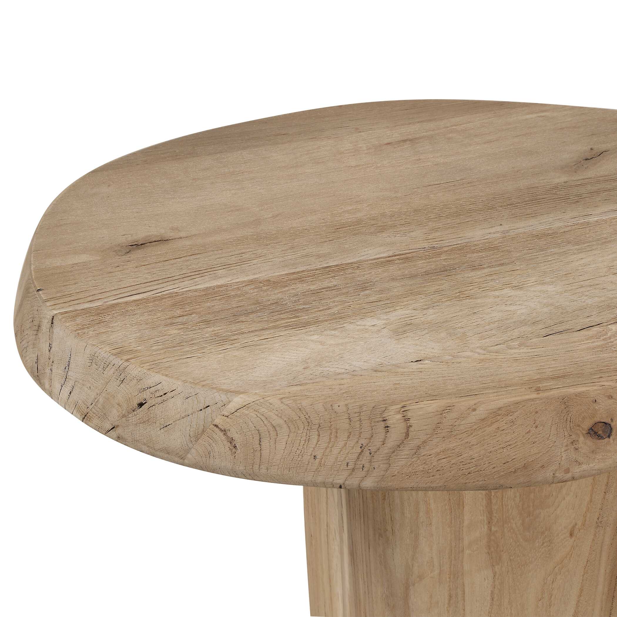 Uttermost Tiernan Reclaimed Oak Round Side Table
