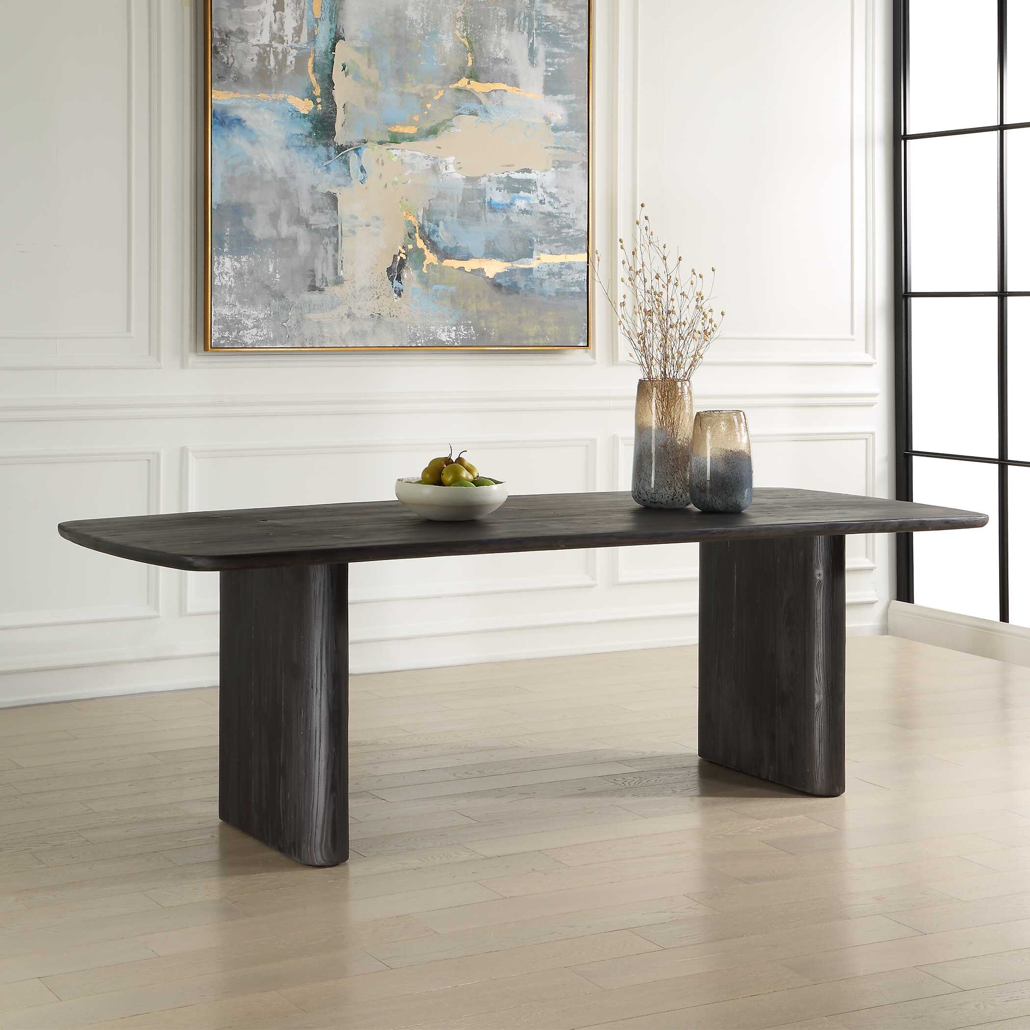 Uttermost Kirin Black Reclaimed Fir Dining Table