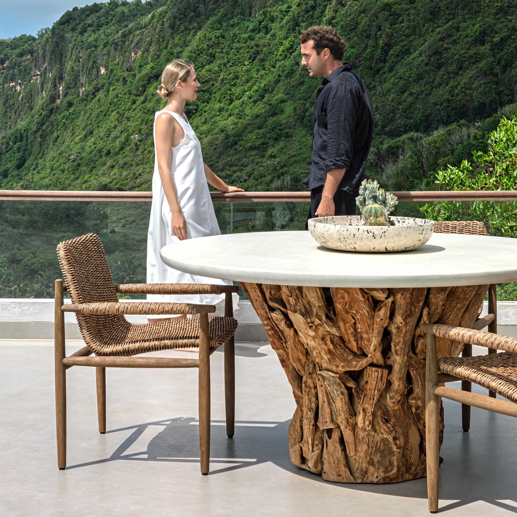 Uttermost Stonewood Indoor-Outdoor Dining Table