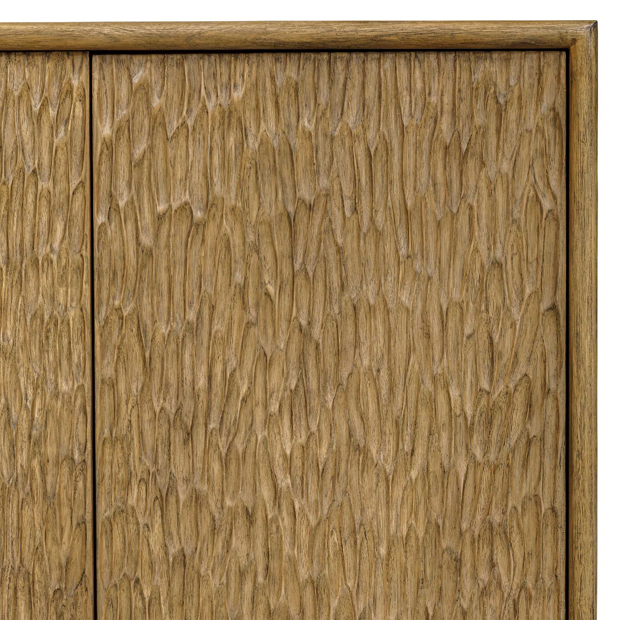 Uttermost Stevenson Wood 4 Door Cabinet