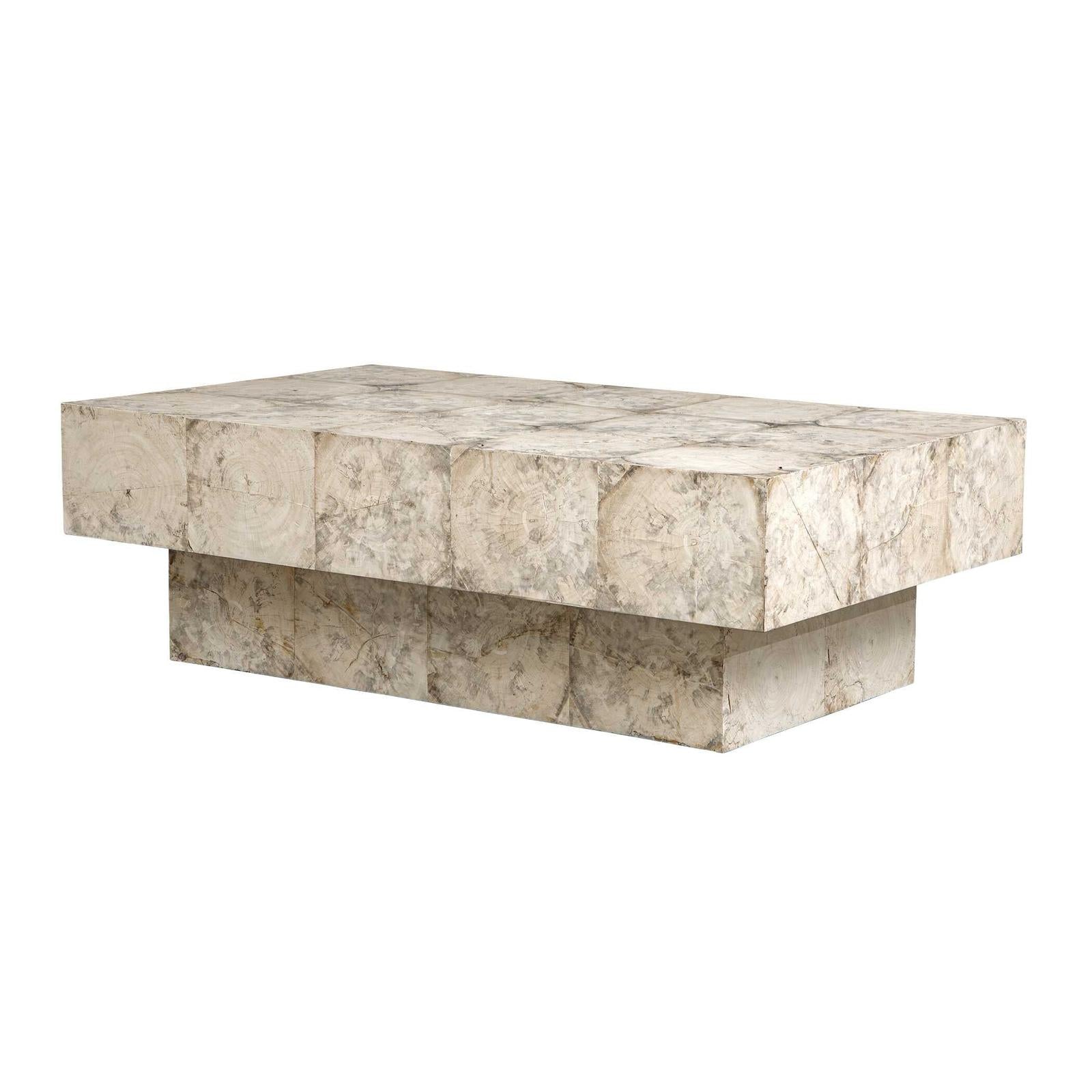 Uttermost Kotoa Bleached White Coffee Table