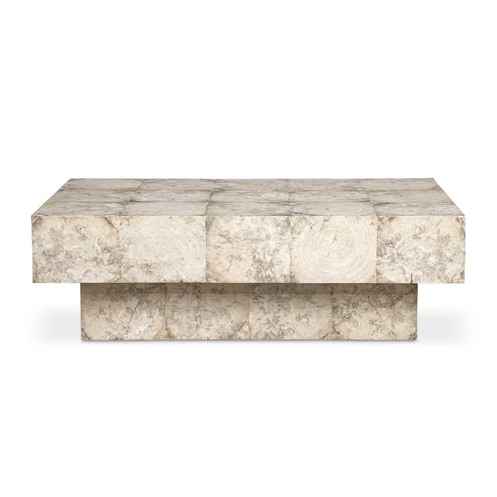 Uttermost Kotoa Bleached White Coffee Table