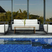 Uttermost Remsen Outdoor Black/Oyster Sofa