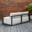 Uttermost Remsen Outdoor Black/Oyster Sofa