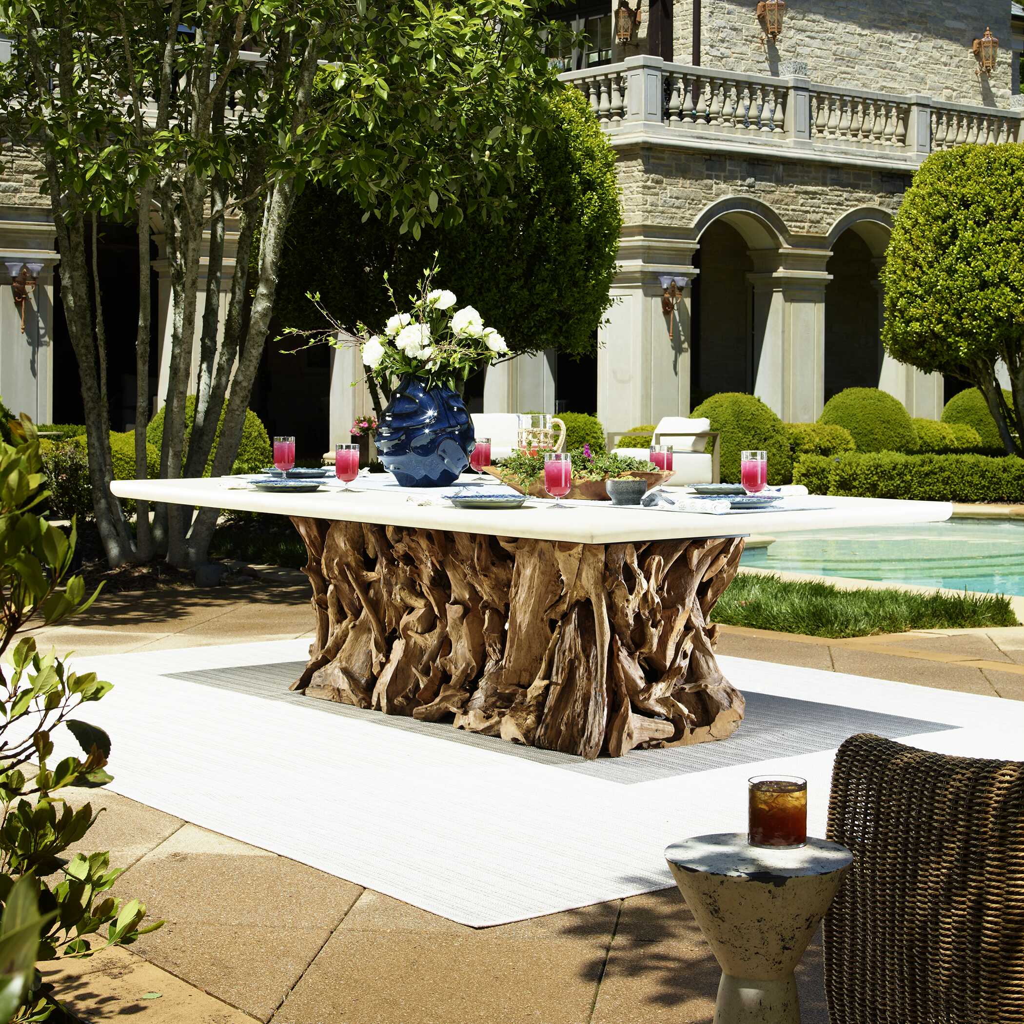 Uttermost Stonewood Indoor-Outdoor Dining Table