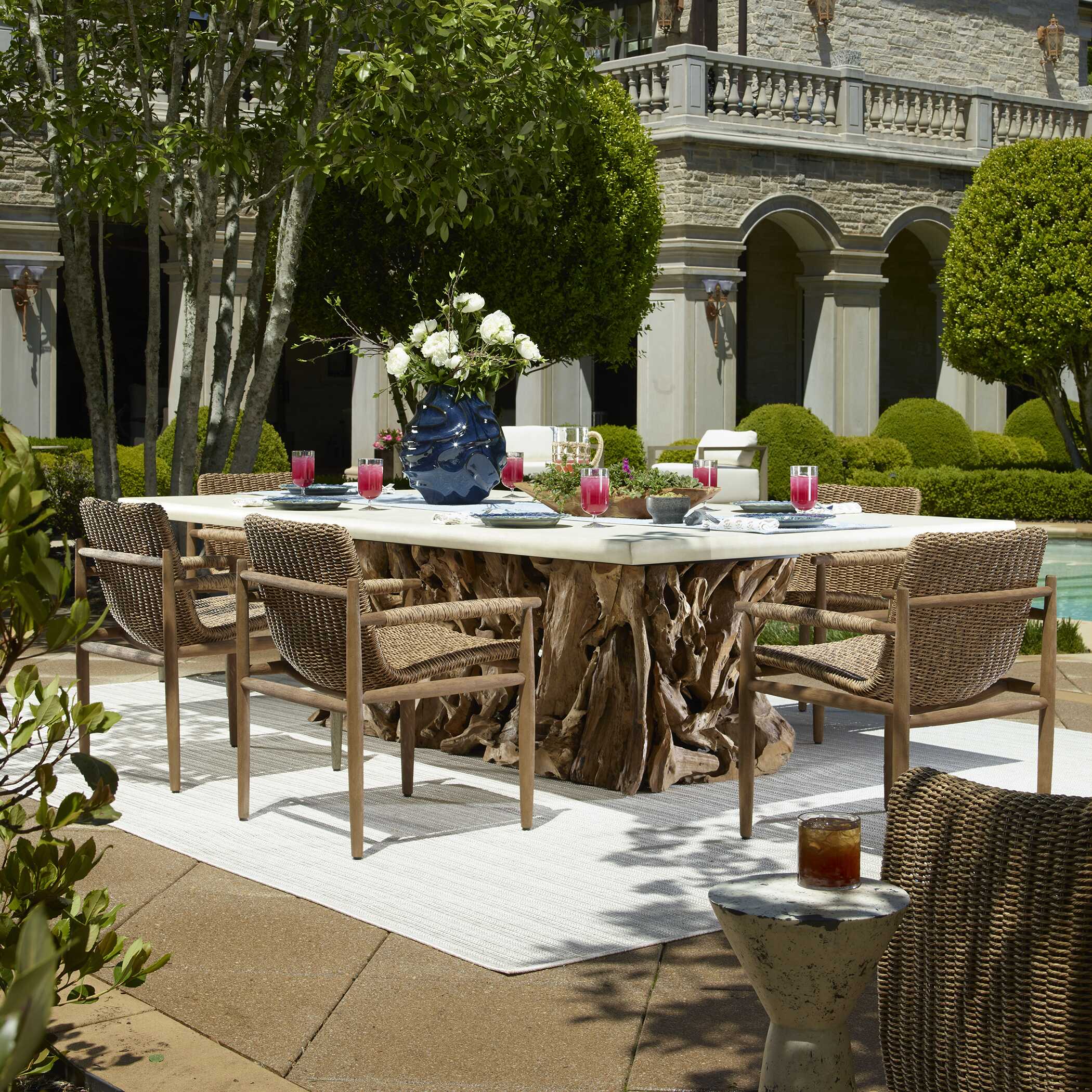 Uttermost Stonewood Indoor-Outdoor Dining Table