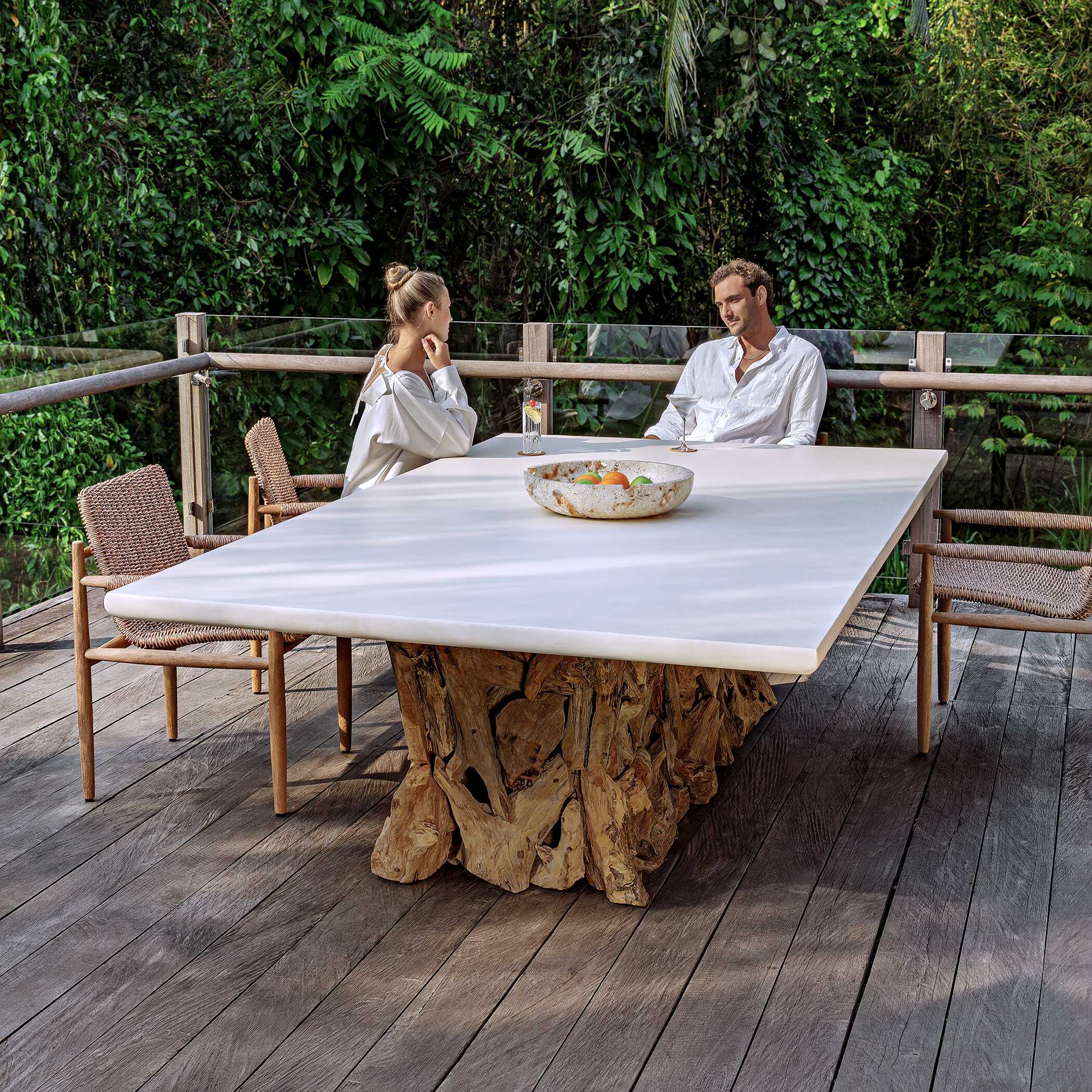 Uttermost Stonewood Indoor-Outdoor Dining Table