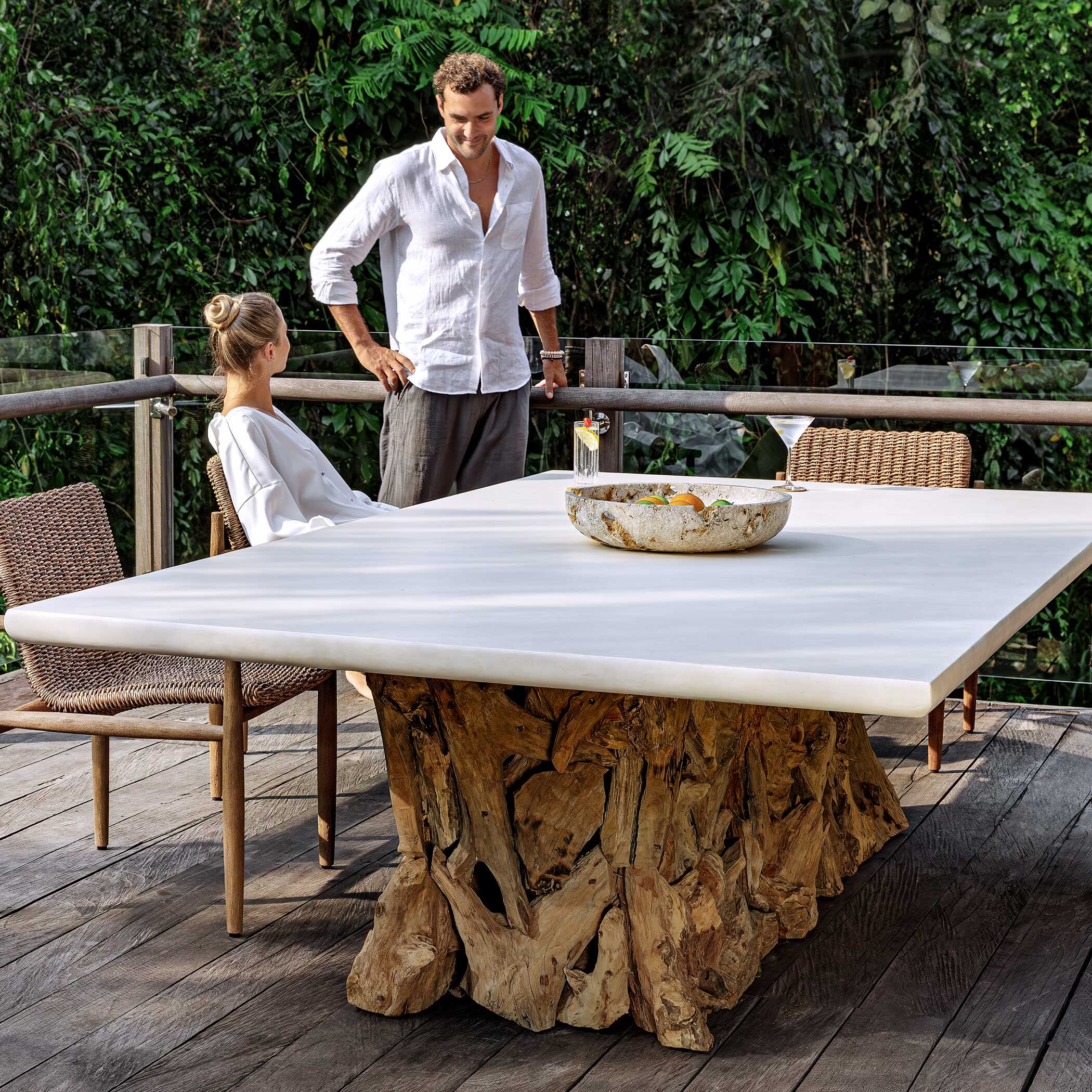 Uttermost Stonewood Indoor-Outdoor Dining Table