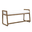 Uttermost Araiza White Fabric Bench