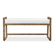 Uttermost Araiza White Fabric Bench