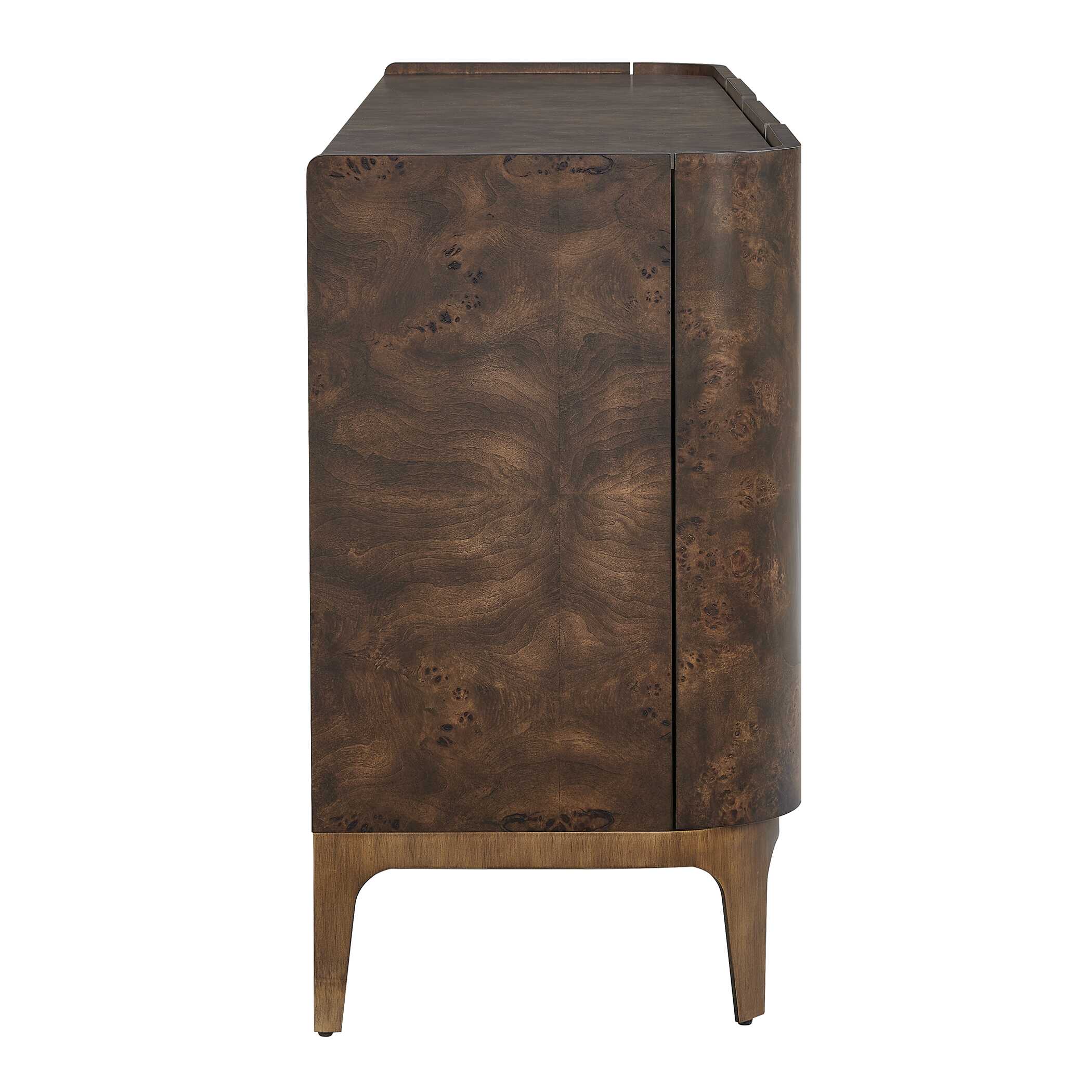 Uttermost Melbourne Mappa Burl 4 Door Cabinet