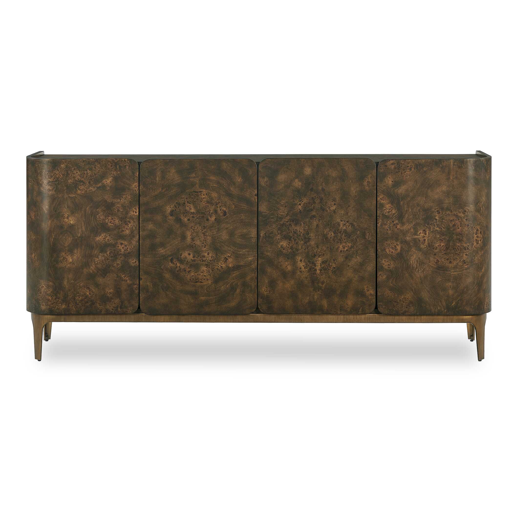 Uttermost Melbourne Mappa Burl 4 Door Cabinet