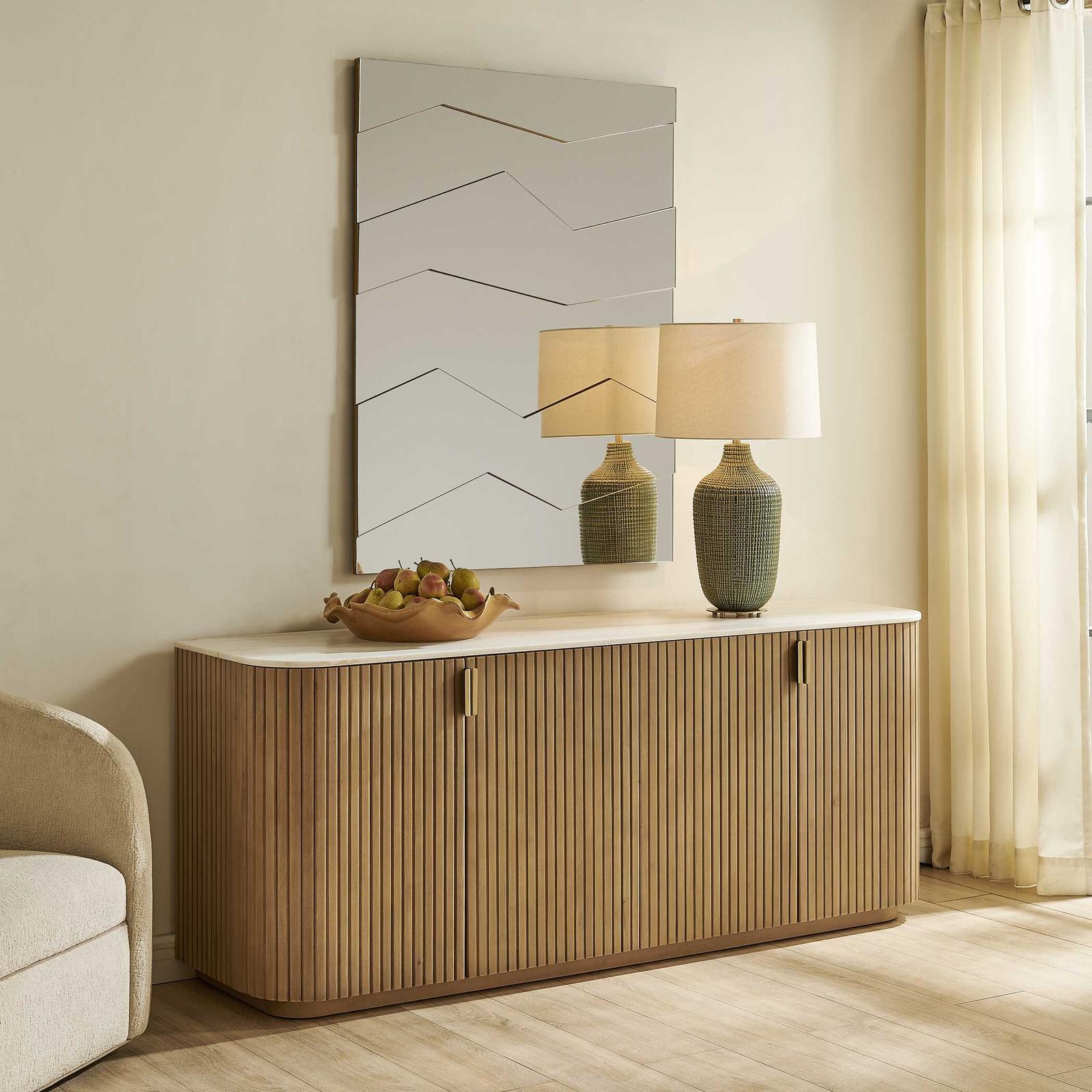 Uttermost Arik 4 Door Walnut Cabinet