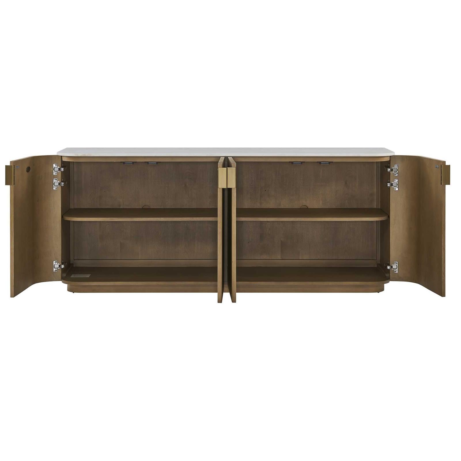 Uttermost Arik 4 Door Walnut Cabinet
