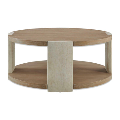 Uttermost Maulet Round Oak Coffee Table