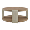 Uttermost Maulet Round Oak Coffee Table