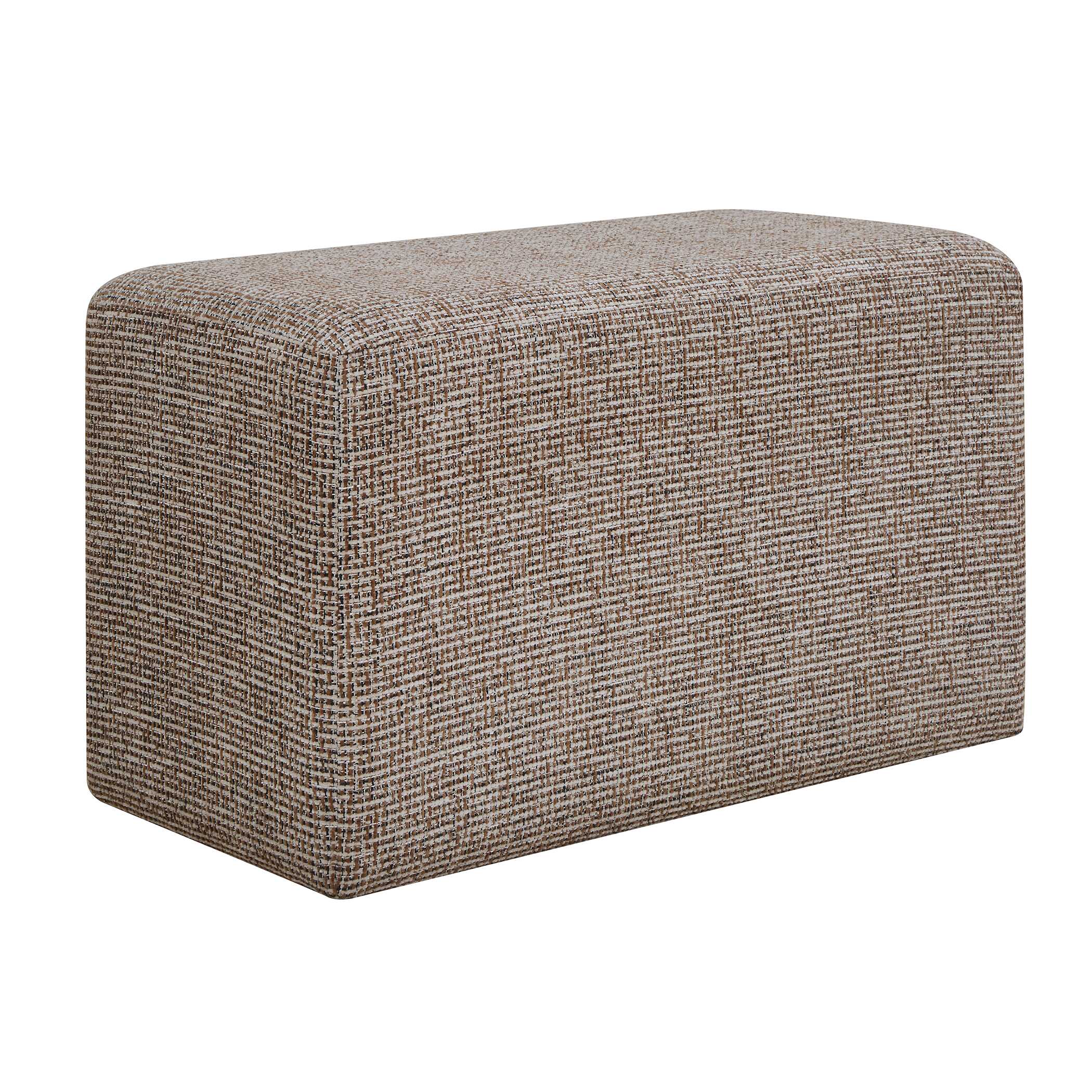 Uttermost Kelce Woven Checkered Ottoman