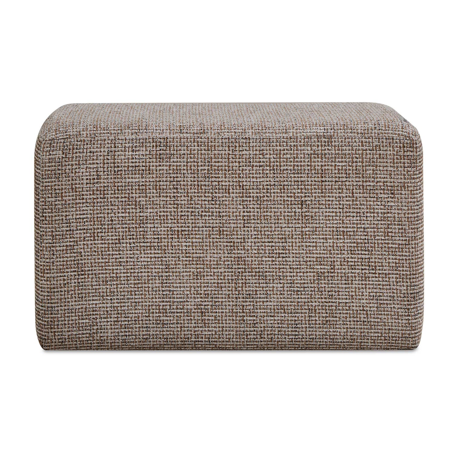 Uttermost Kelce Woven Checkered Ottoman